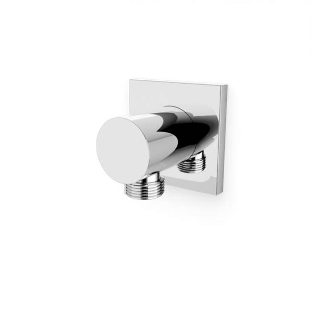 Shower Wall Outlet with Square Escutcheon Chrome