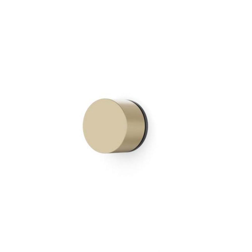 Round Volume Control Trim Kit with Equal Plate Satin Brass/Matte Black