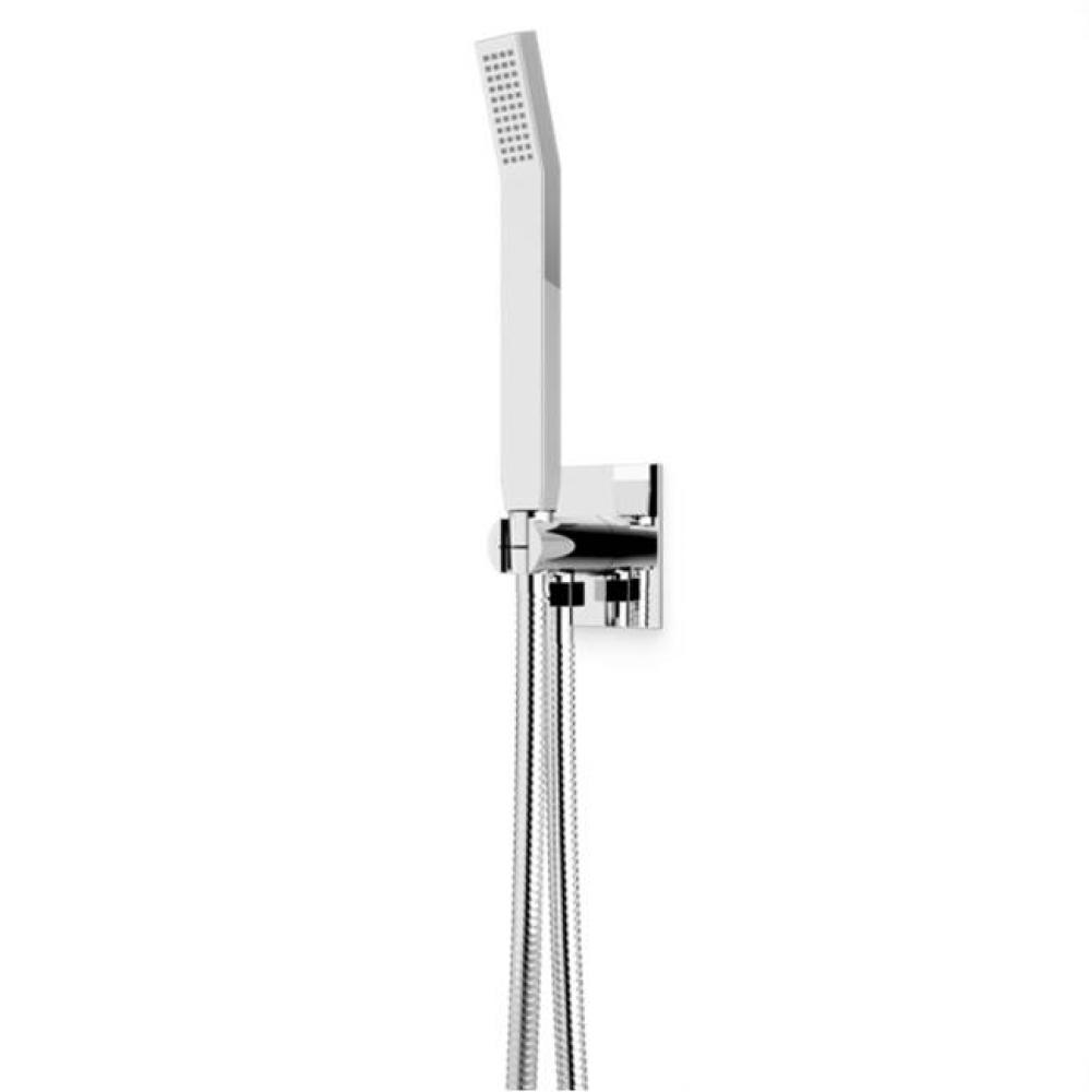 Flexible Hose Shower Kit with Integrated Water Outlet R + S Chrome