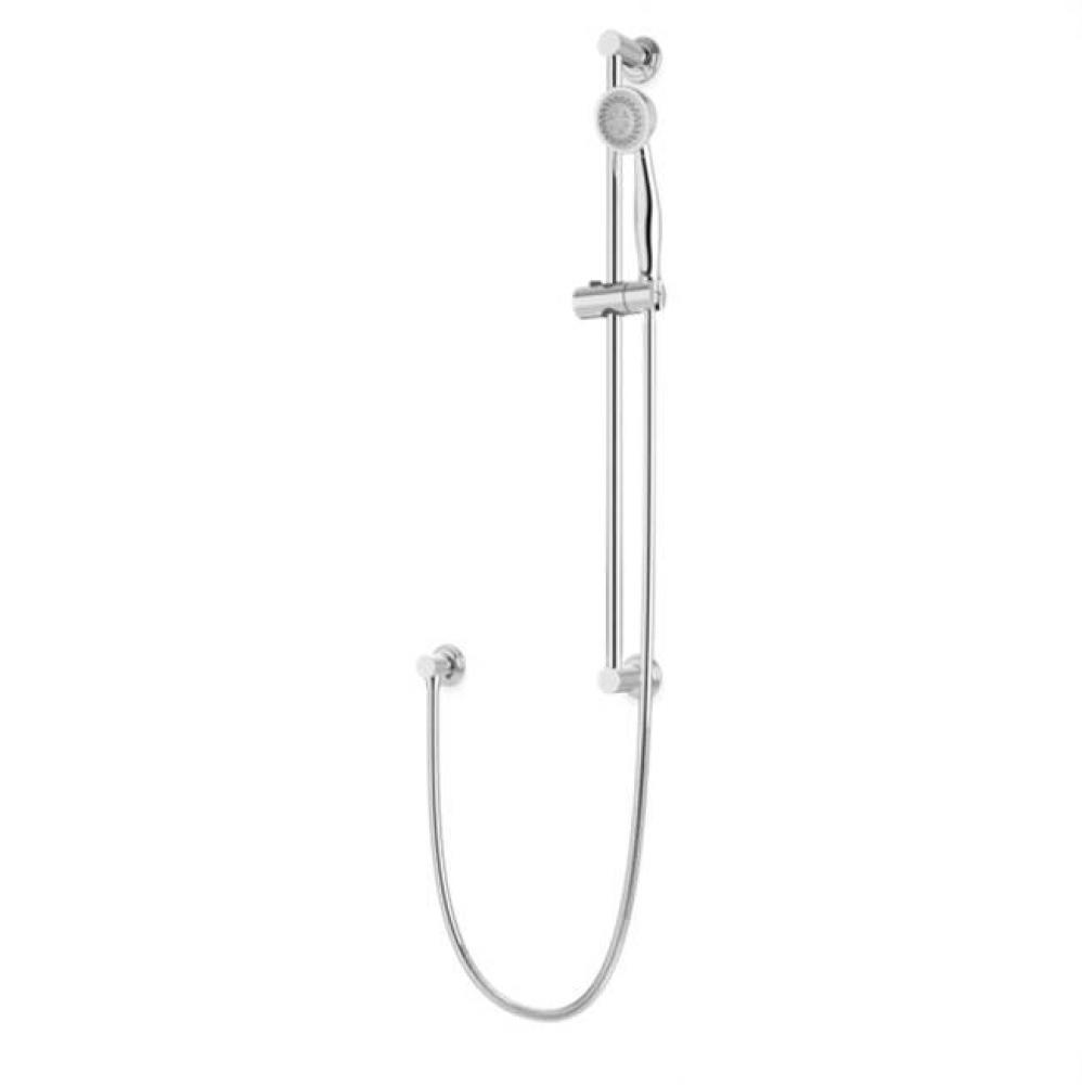 Classic Slidebar Kit with Separate Water Outlet and Hand Shower Chrome