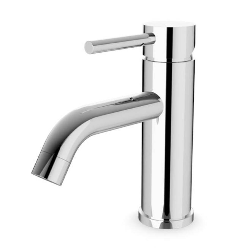 Round Single Hole Lavatory Faucet Chrome