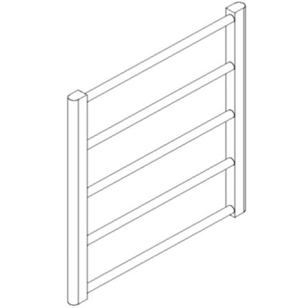 Ryton Towel Warmer 26'' x 24'' Hardwired Brushed