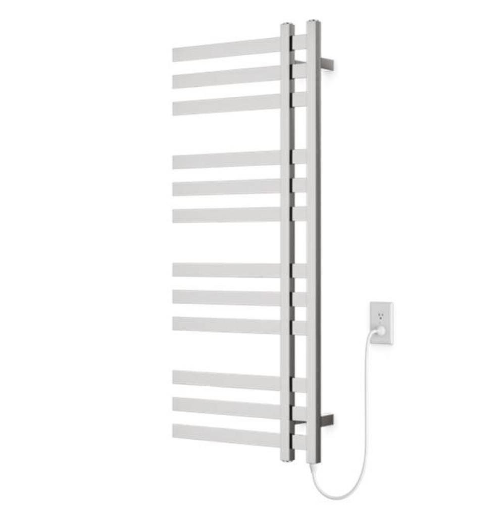 Lioni Square 48'' x 20'' Plug-In Towel Dryer with Hardwire Kit on Right Brushe