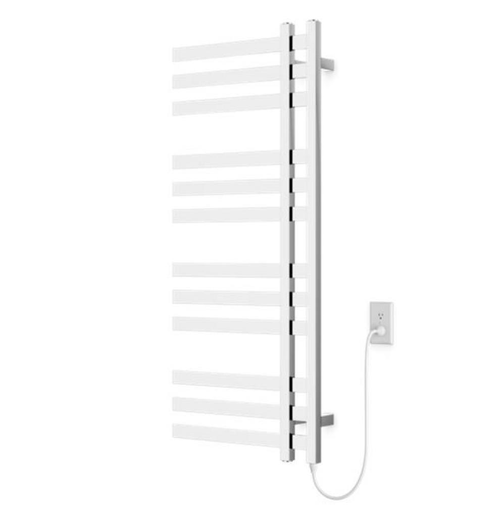 Lioni Square 48'' x 20'' Plug-In Towel Dryer with Hardwire Kit on Right Chrome