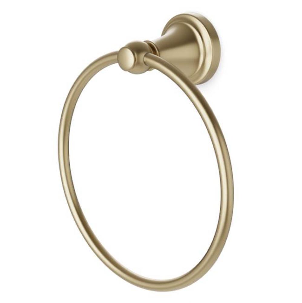 Trova Classic Towel Ring Satin Brass