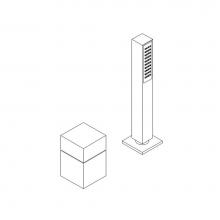 Artos F202-7CH - Quarto Deck Mount Handshower and Cube Control Chrome