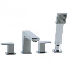 Artos F702-2CH - Safire 4 Hole Deck Mount Tub Filler Chrome