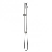 Artos F907-102BN - Square & Round Slidebar Kit with Integrated Water Outlet and Multifunction Hand Shower Brushed