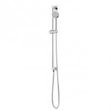 Artos F907-102CH - Square & Round Slidebar Kit with Integrated Water Outlet and Multifunction Hand Shower Chrome