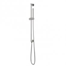 Artos F907-80BN - Round Slidebar Kit with Integrated Water Outlet and Hand Shower Brushed Nickel