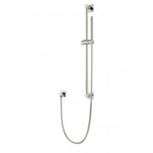 Artos F907-85PN - Square Slidebar Kit with Separate Water Outlet and Microphone Hand Shower Polished Nickel