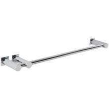 Artos LT24CH - Loft 18'' Double Post Towel Bar RND + SQU Escutcheon Chrome