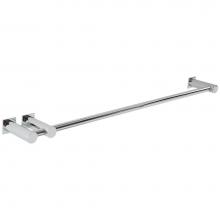 Artos LT25CH - Loft 24'' Double Post Towel Bar RND + SQU Escutcheon Chrome