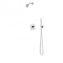 Artos TS265CH - Round 2-Way Pressure Balance Shower Trim Kit with Multifunction Shower Head and Hand Held Shower C