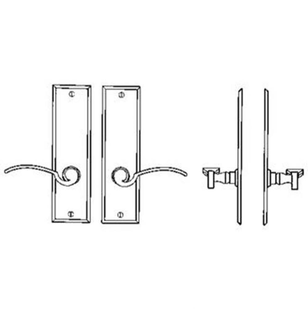 Interior Escutcheon Set - Complete privacy set