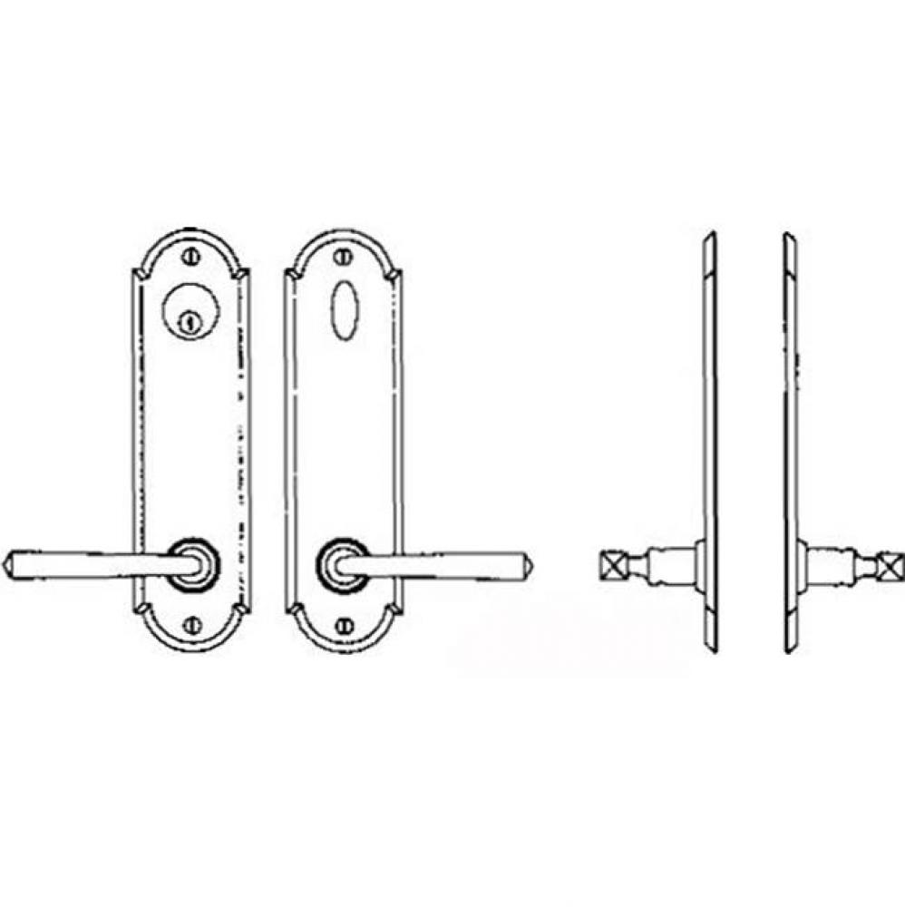 Entry Tubular or Mortise set - Complete full dummy set to match 144 fonction