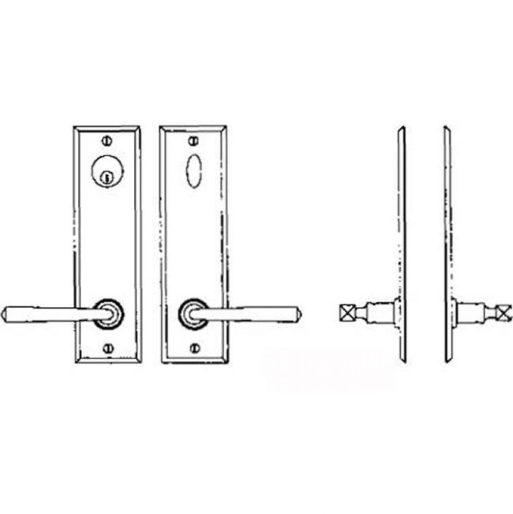 Entry Tubular or Mortise set - Single cylinder deadbolt set for 1 3/4''