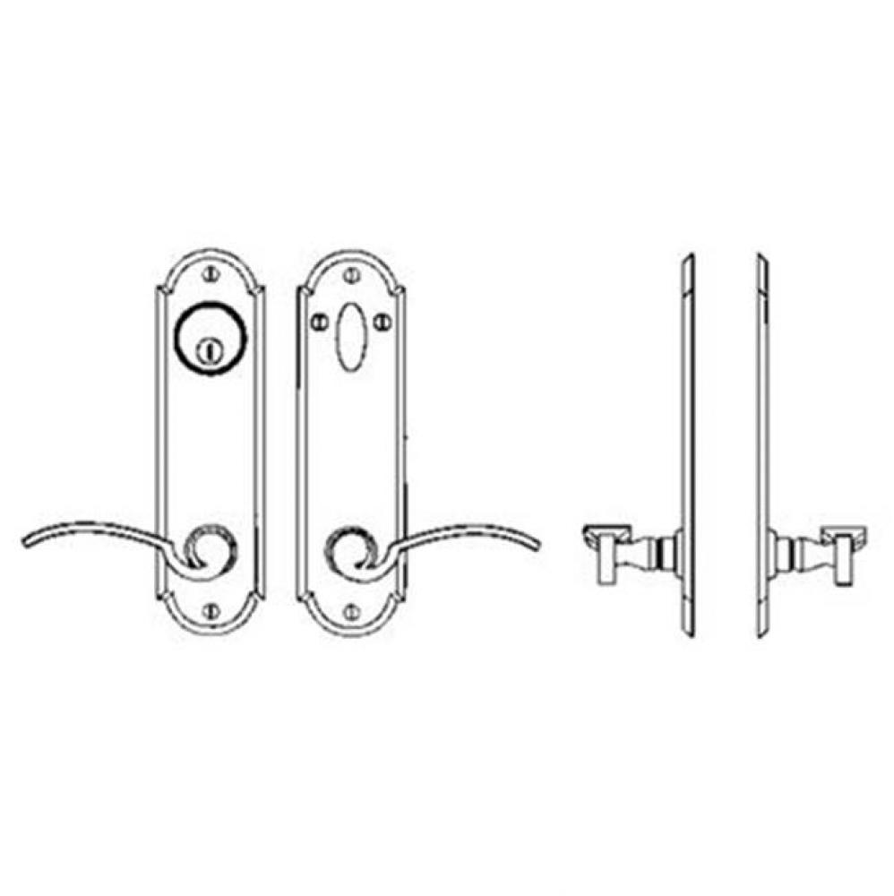 Entry Tubular or Mortise set - Complete full dummy set to match 144 fonction