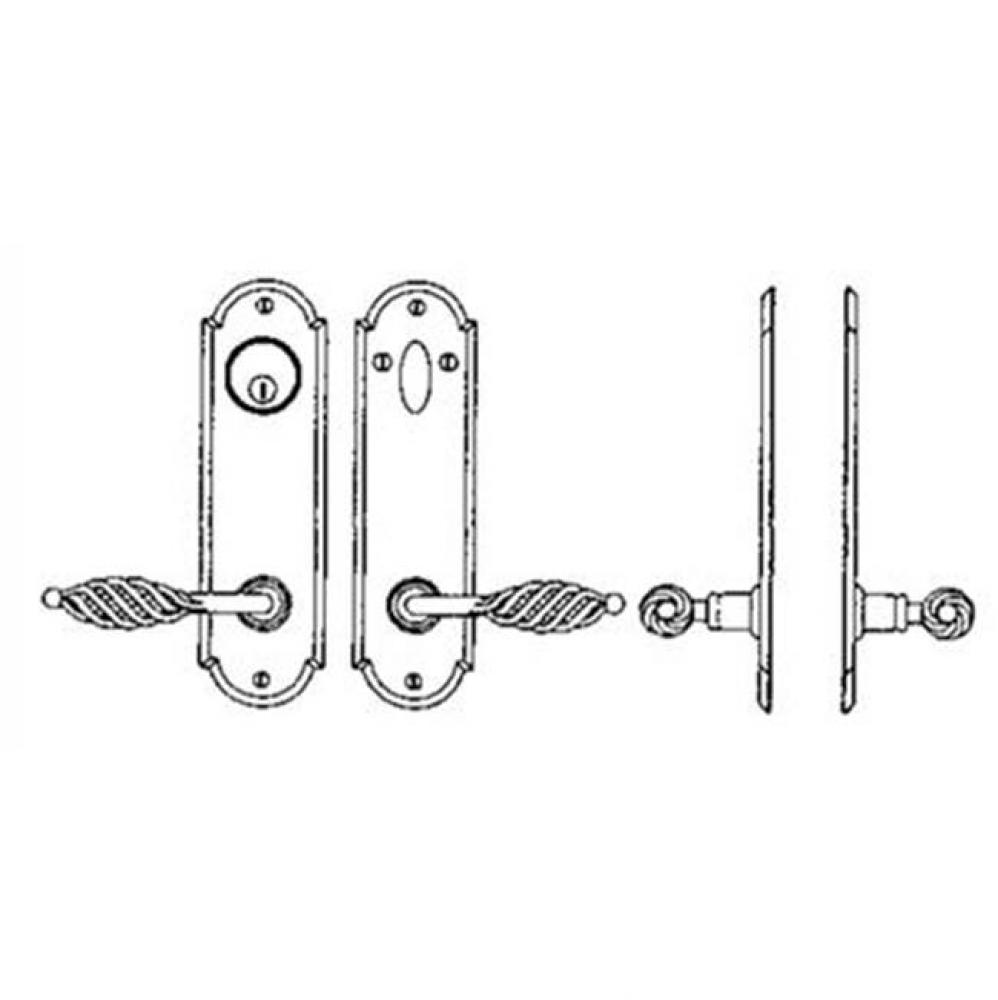 Entry Tubular or Mortise set - Complete full dummy set to match 144 fonction