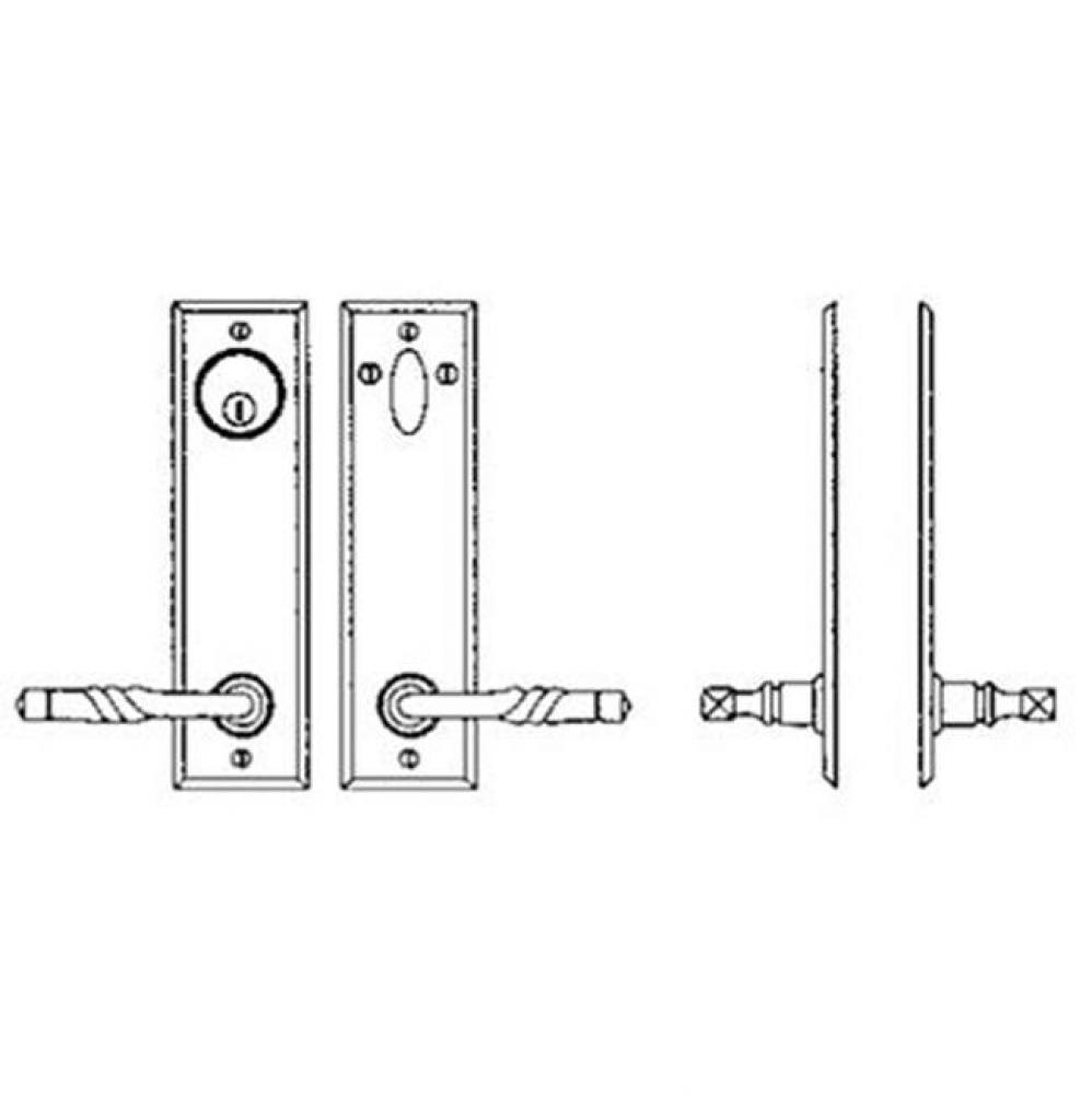 Entry Tubular or Mortise set - Complete full dummy set to match 144 fonction