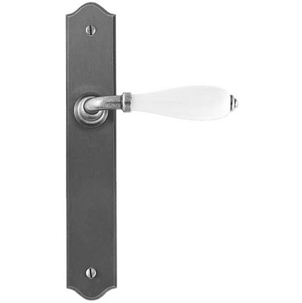 Porcelaine Lever on Escutcheon Set - Privacy trim set