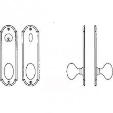 Bouvet 4601-101-007 - Entry Tubular or Mortise set - Complete full dummy set to match 144 fonction