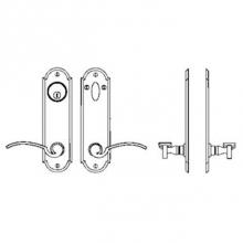 Bouvet 4609-101-007 - Entry Tubular or Mortise set - Complete full dummy set to match 144 fonction