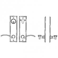 Bouvet 4610-08-007 - Entry Tubular or Mortise set - Complete full dummy set to match 25 fonction