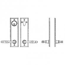 Bouvet 4615-101-007 - Entry Tubular or Mortise set - Complete full dummy set to match 144 fonction