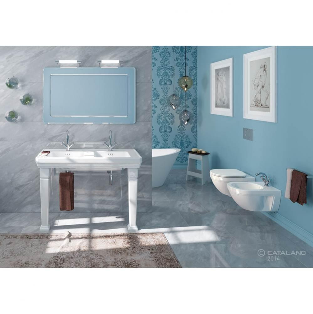 CANOVA ROYAL 125 DOUBLE-SINK BASIN CENTRAL TAP