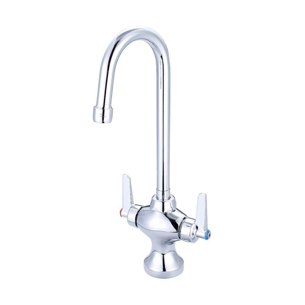 Bar/Pantry-1 Hole Lvr Hdl 4-3/32'' Gooseneck Rigid/Swivel Spt-Pc