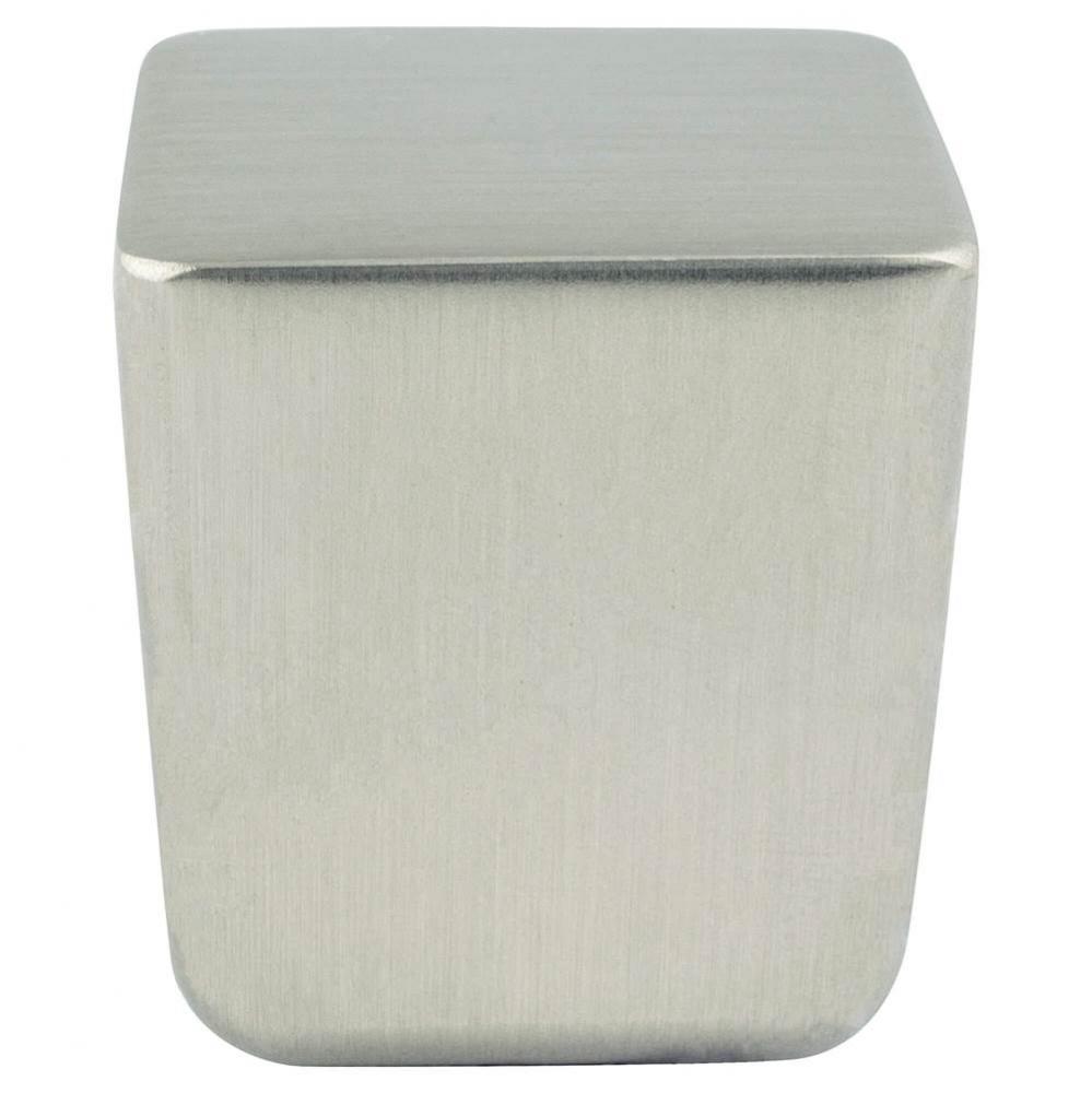 Mini Brushed Nickel Large Square Knob