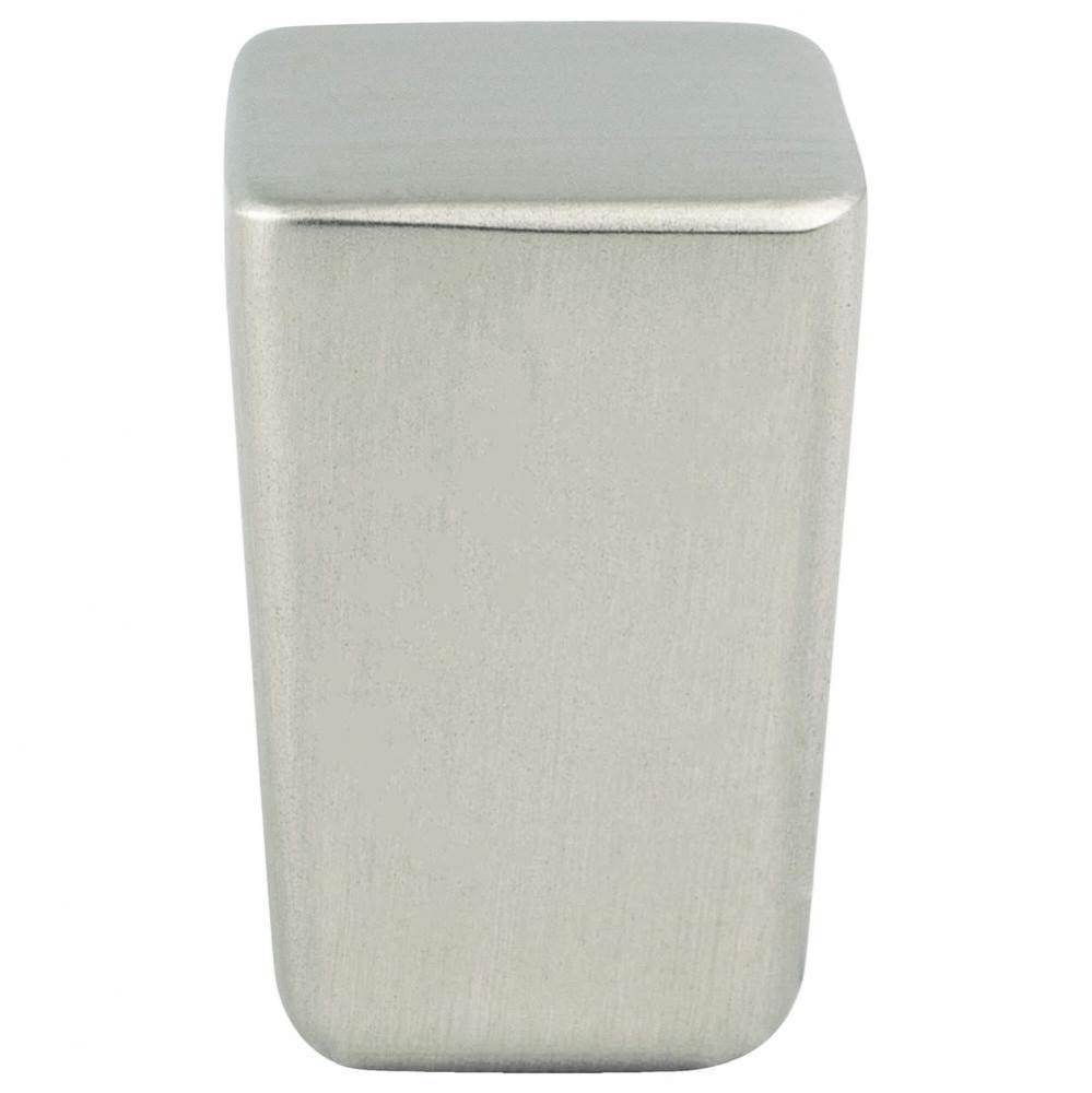 Mini Brushed Nickel Small Square Knob