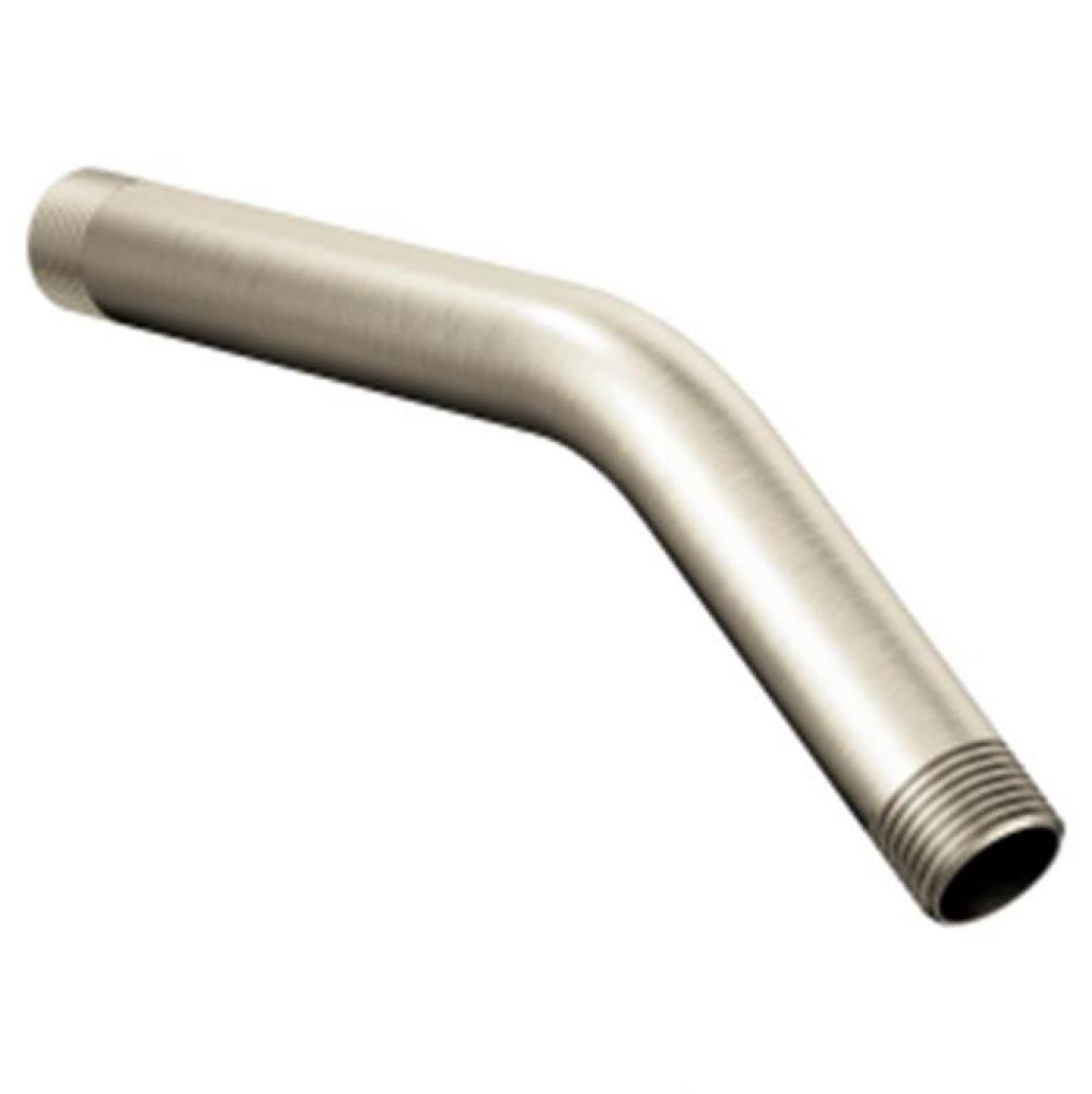 Brushed nickel shower arm