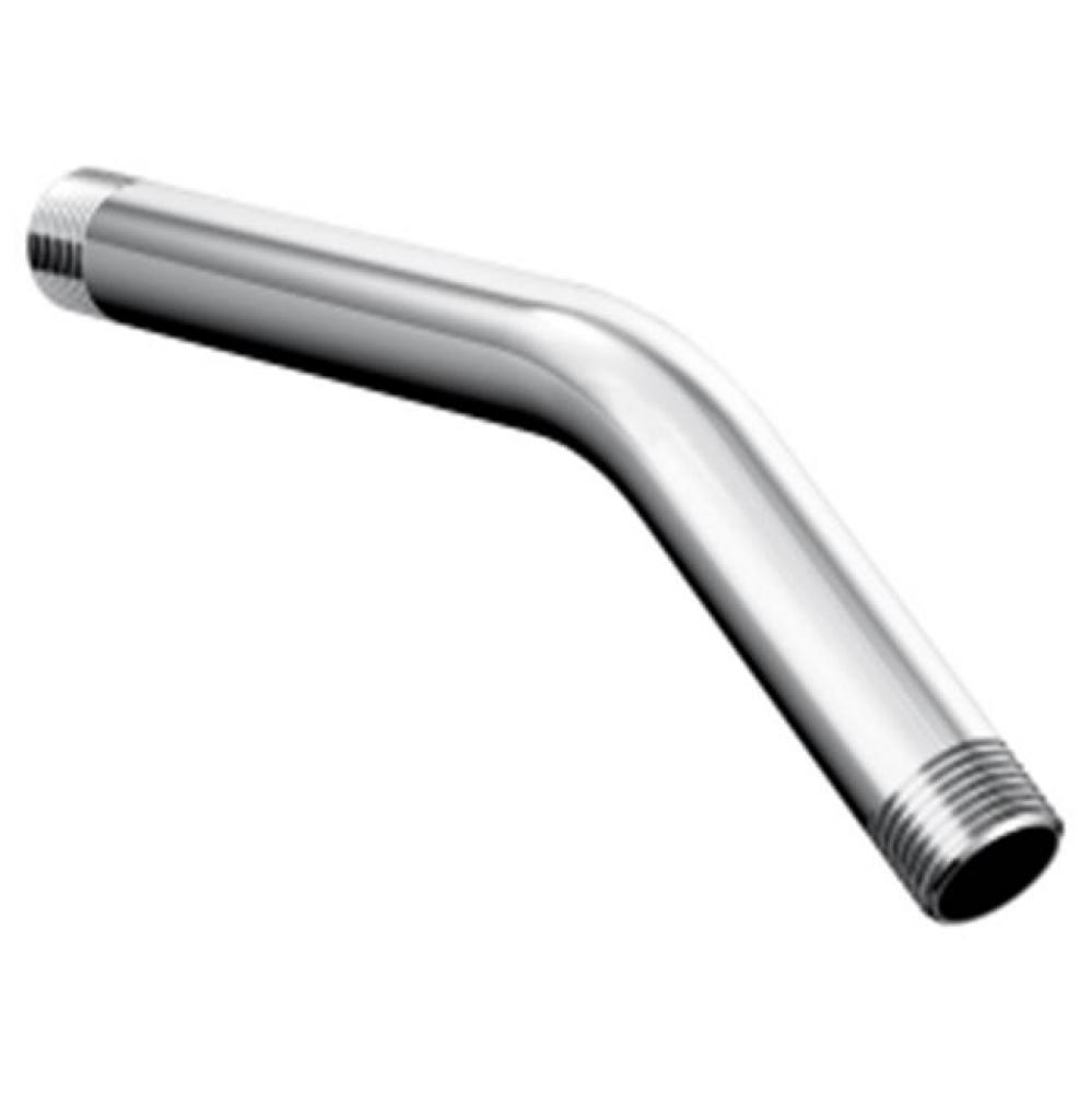 Chrome shower arm