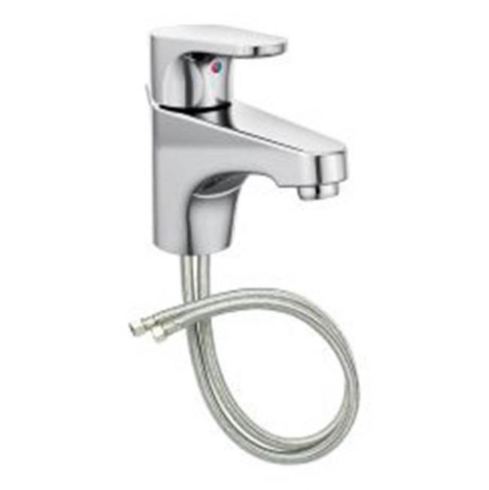 Chrome One-Handle Low Arc Bathroom Faucet