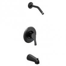 Cleveland Faucet T58913NHBL - Matte black cycling tub/shower