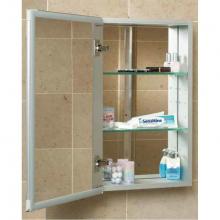 Century Bathworks 1540-4-WH-B-O-O-O - 15x40 Bevel Straight Medicine Cabinet