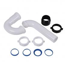 Dearborn Brass P9704AWB - P-Trap White W/Abs Adapter Bagged