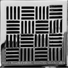 Designer Drains GEO6-SP500125 - Geometric Squares No.