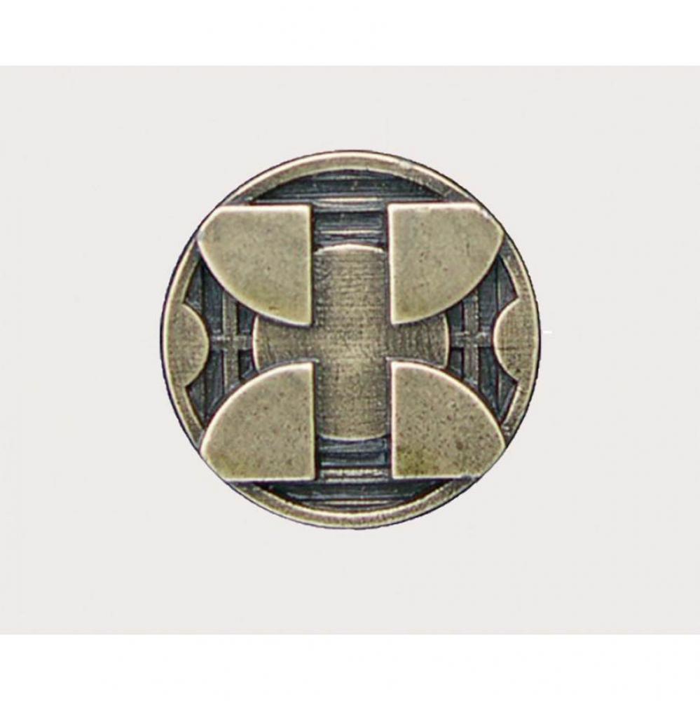 Mission Knob Circle w/Squares 1-3/8''