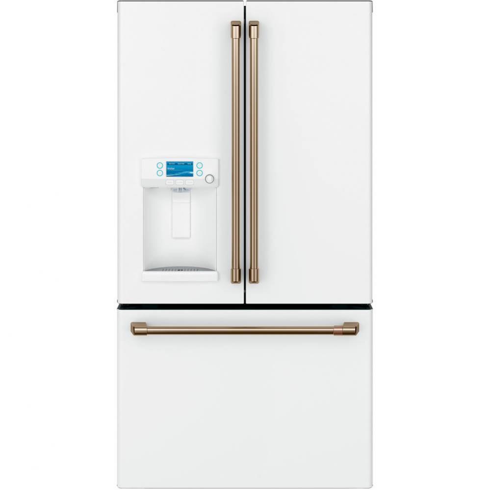 Cafe ENERGY STAR 22.1 Cu. Ft. Smart Counter-Depth French-Door Refrigerator with Hot Water Dispense