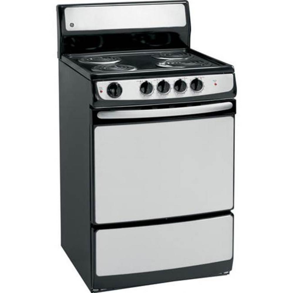 GE® 24'' Standard Clean Free-Standing Electric