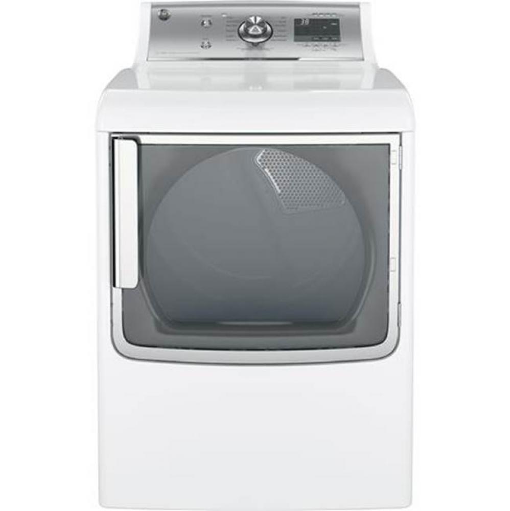 GE® 7.8 cu. ft. capacity gas dryer with stainless steel drum and