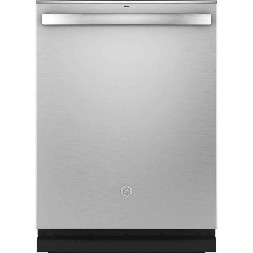 GE Stainless Steel Interior Dishwasher with Hidden Controls