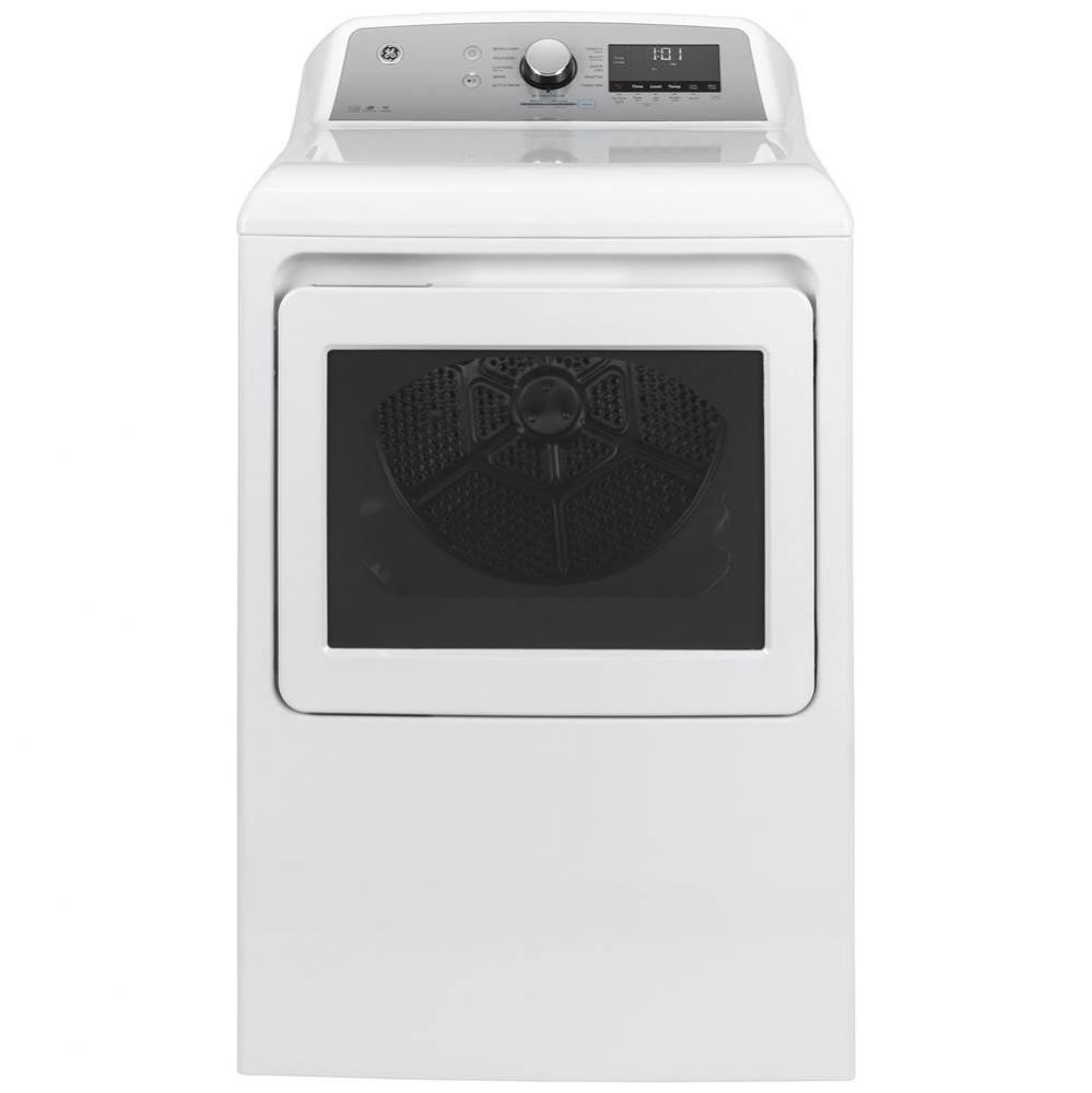 GE 7.4 cu. ft. Capacity Smart aluminized alloy drum Electric Dryer with HE Sensor Dry