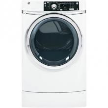 GE Appliances GFDR270GHWW - GE® 8.1 cu. ft. capacity RightHeight? Design Front Load gas dryer with