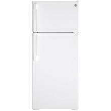 GE Appliances GIE18GTNRWW - GE ENERGY STAR 17.5 Cu. Ft. Top-Freezer Refrigerator