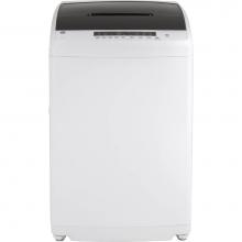 GE Appliances GNW128SSMWW - GE Space-Saving 2.8 cu. ft. Capacity Stationary Washer with Stainless Steel Basket