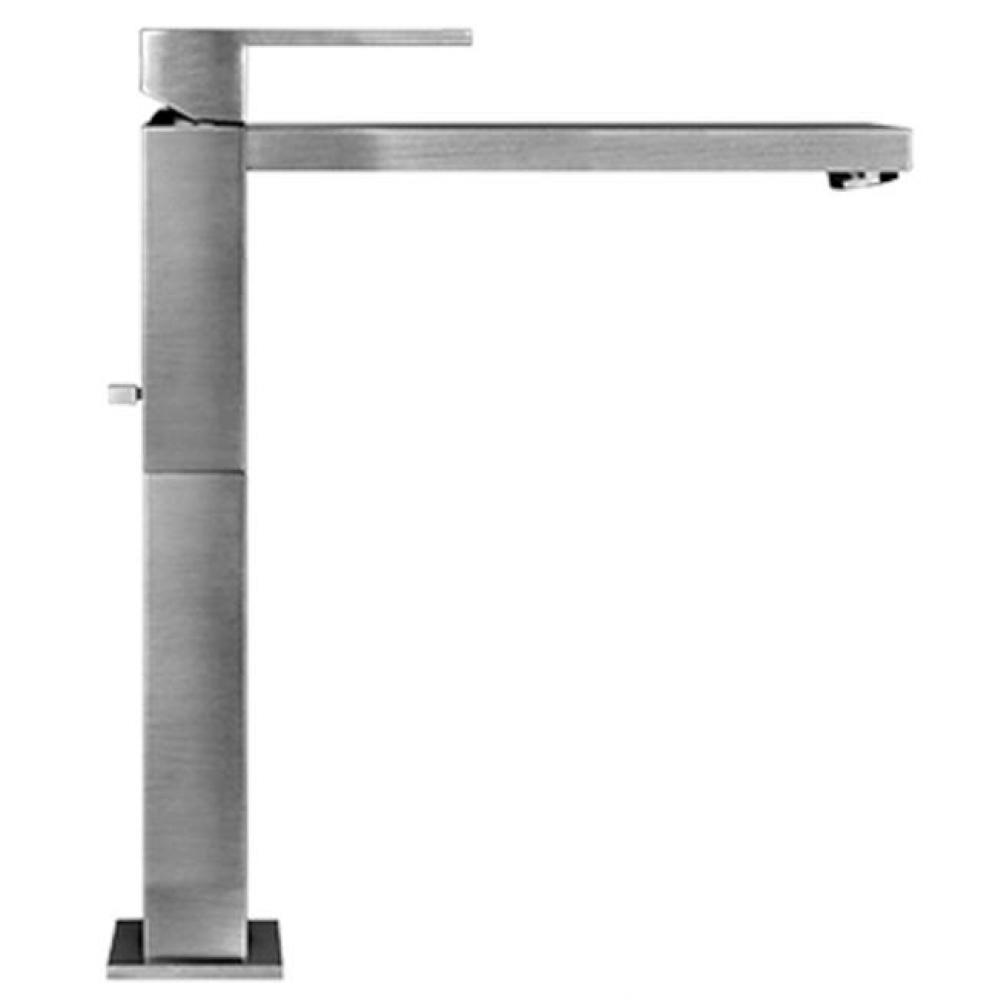 Tall single lever washbasin mixer with pop-up assembly